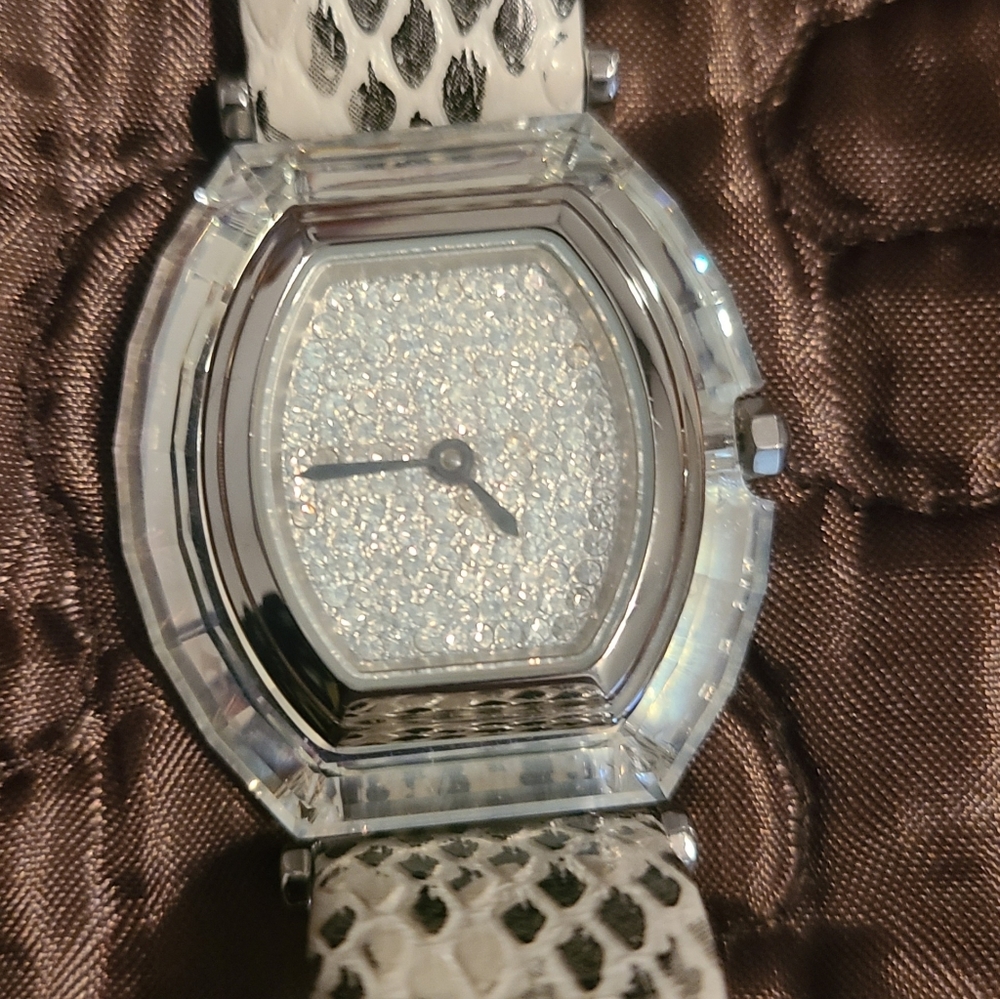 Swarovski Crystal Leather Watch